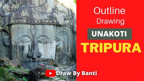 Unakoti Outline Drawing Step By Step For Beginners Draw By Banti