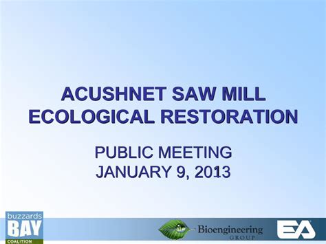 PDF Acushnet Sawmill Ecological Restoration DOKUMEN TIPS