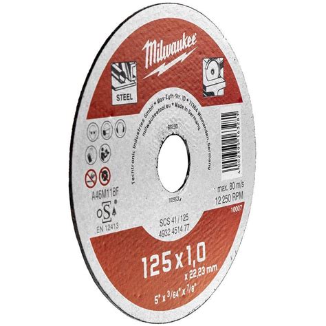 Tarcze do cięcia metalu 125 x 1mm Milwaukee serii Contractor 200 szt