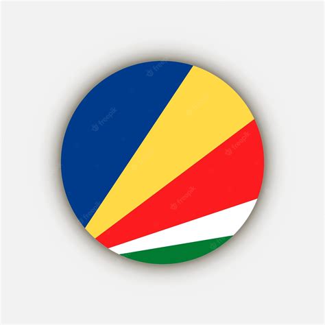 País Seychelles Bandera De Seychelles Ilustración Vectorial Vector Premium