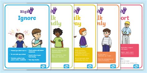 High Five How To Deal With Bullying Posters Ks1 Resources