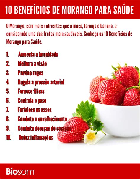 10 Benefícios Incríveis De Morango Para A Saúde Biosom