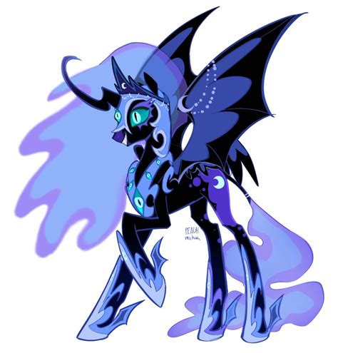 314059 Safe Artist Peachmichea Nightmare Moon Mlp Alicorn