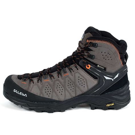 Buty Salewa Ms Alp Trainer Mid Gtx Wallnut Fluo Orange Explore Pl