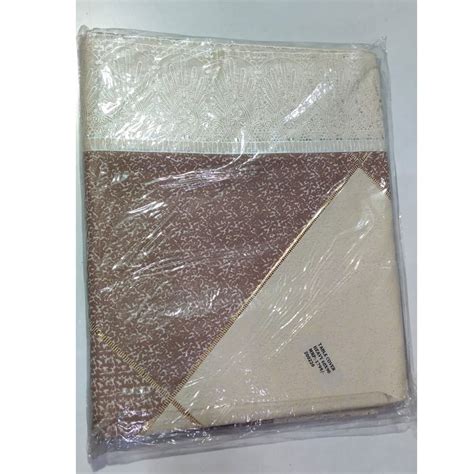 Beige And Brown Rectangular Pvc Table Cover Size X Feet Lxb At Rs