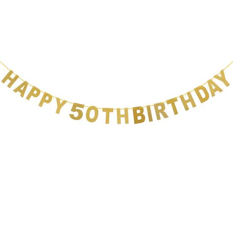 Happy 50th Birthday Banner Template