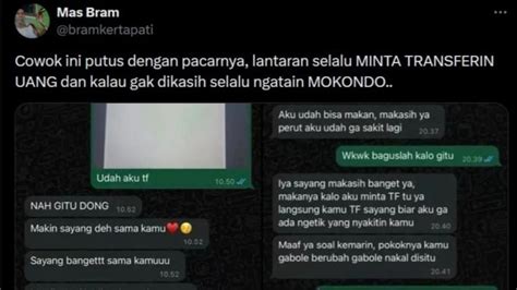 Viral Di Twitter Cowok Ini Disebut Mokondo Jika Tak Transfer Ke Pacarnya