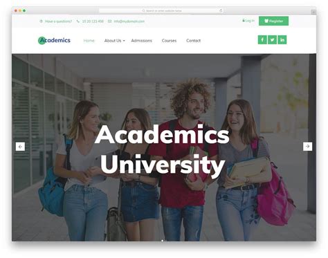 31 Free School Website Templates For Millennial Students 2020