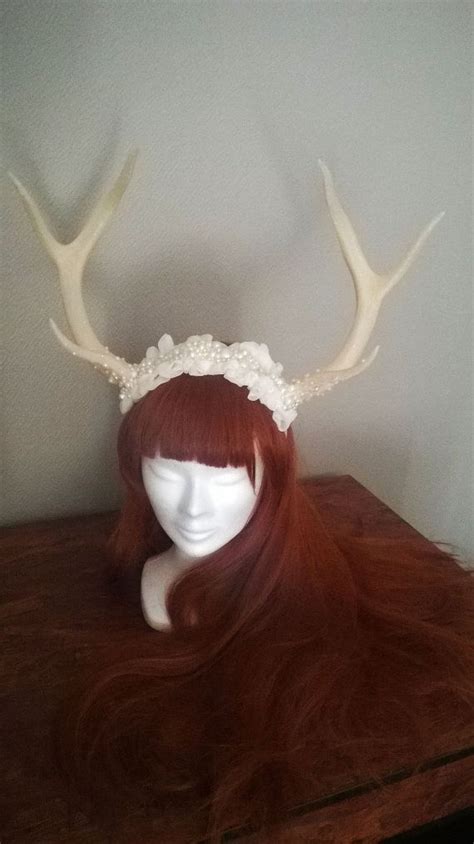 Deer Antlers Headress Made To Order Etsy Faux Deer Deer Antlers