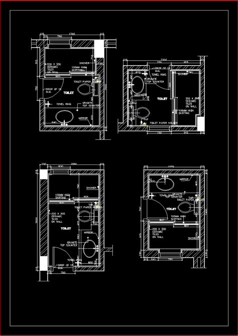 Toilet Plan Detail Dwg File Free Download Plan N Design 54 Off