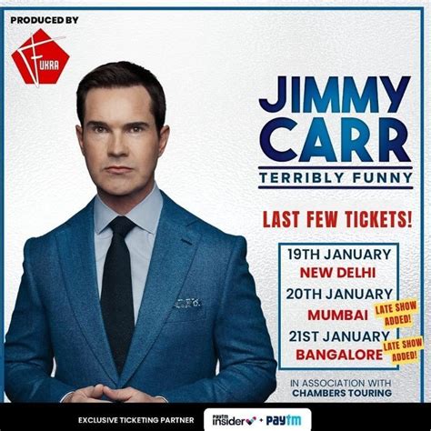 Jimmy Carr India Tour 2024 Dates Cities Venue Tickets And More