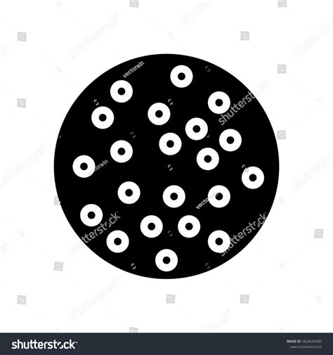 Lichen Planus Skin Disease Glyph Icon Stock Vector Royalty Free