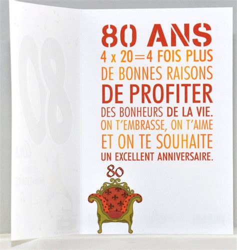 Carte Anniversaire 80 Ans Damar