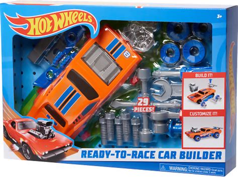 Hot Wheels Ready To Race Orange Car Builder Tates Toys Australia