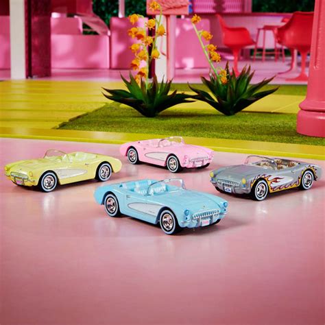 Hot Wheels Barbie The Movie Corvette 4-Pack – Flipn Diecast