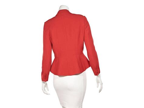 Alexander Mcqueen Red Peplum Blazer For Sale At 1stdibs Red Peplum Coat