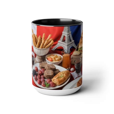 Taste of France Two-tone Coffee Mugs, 15oz - Etsy