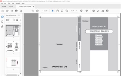 Yanmar Industrial Engines Tnv C Tnv Ct Btn G Service Manual