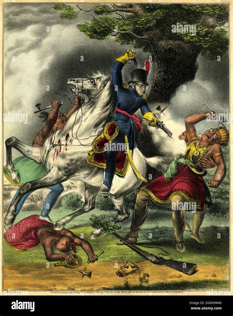 Death Of Tecumseh Stock Photo - Alamy