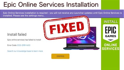 Epic Online Services Installation Is Required How To Install Epic