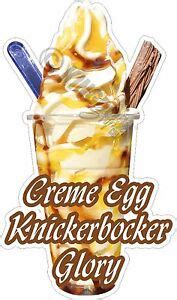 KNICKERBOCKER GLORY CREME EGG ICE CREAM STICKER DECAL CUT EBay