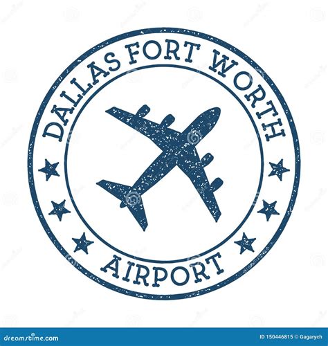 Dallas Fort Worth Airport Logo Stock Vector Illustration Of American