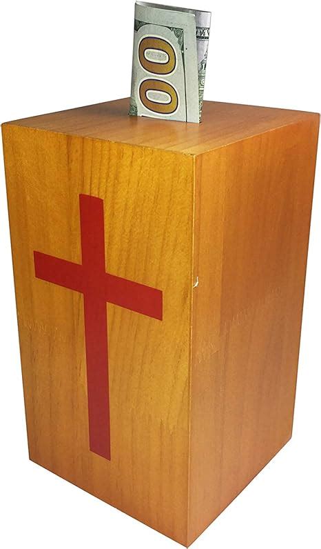 Fassung Zeigt Holz Sammlung Spende Box Kirche Bieten Medaille