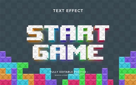 Premium Psd Video Game Text Effect