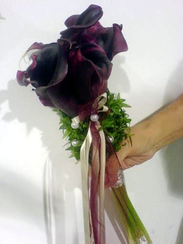 Bouquet Bridal Black Calla Lily Bouquet Pictures