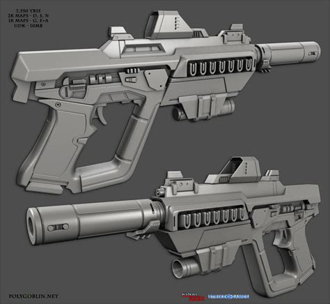 Near Future Guns — Polycount