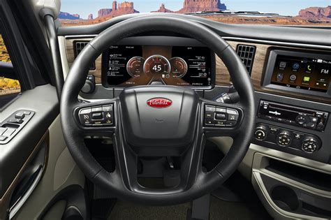 peterbilt  interior digital cluster  fast lane truck