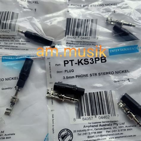 Jual JACK PLUG MINI 3 5mn AMPHENOL PT KS3P Shopee Indonesia