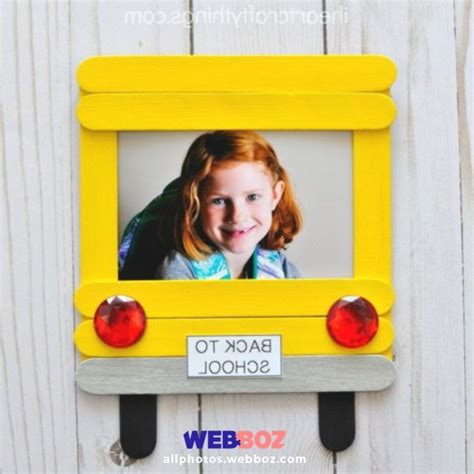 Diy Back To School Photo Frame School Photo Frames School Crafts