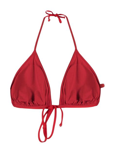 Ganni Halterneck Bikini Top Farfetch