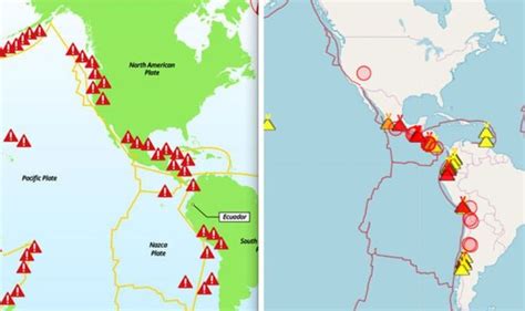 North American Volcanoes Map