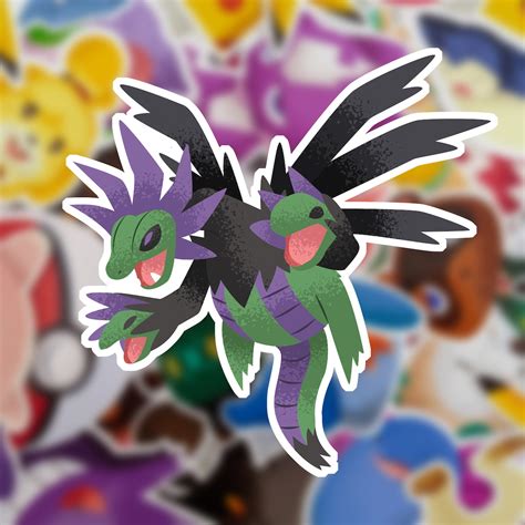 Shiny Hydreigon Vinyl Sticker - Etsy