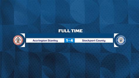 Highlights Accrington Stanley Stockport County Youtube