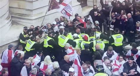 Six Arrests Made As St Georges Day Event Held In Whitehall Upday News