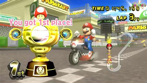 Mario Kart Wii 100cc Mushroom Cup Race Mario Gameplay Full HD 60Fps