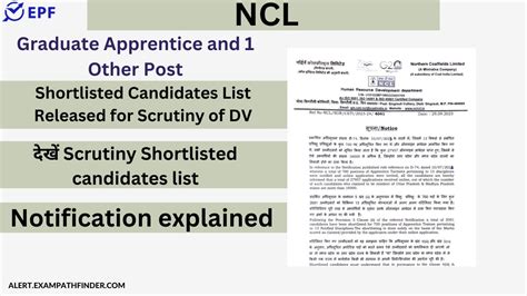 Ncl Graduate Apprentice Other Post Shortlisted Candidates List