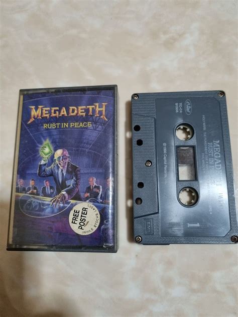 Kaset Megadeth Rust In Peace Hobbies Toys Music Media Cds Dvds