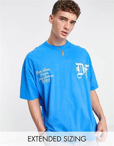 Asos Dark Future Oversized T Shirt With Gothic Text Print And