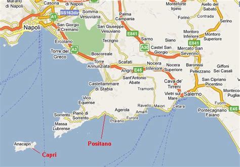 Amalfi Coast Map