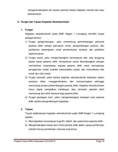 10 Contoh Dokumen Program Laporan Dan Dokumentasi Kegiatan Kesiswaan My Makalah