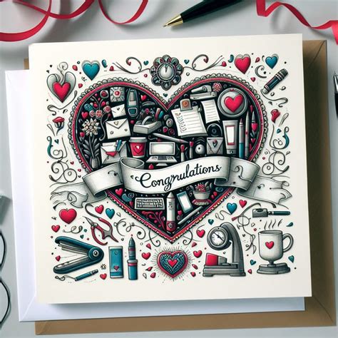 Workplace Congratulatory Valentines Card Design Ai Art Generator