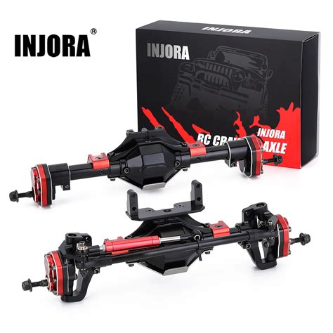 Injora Metal Portal Axle With Protector Front Rear For Rc Crawler