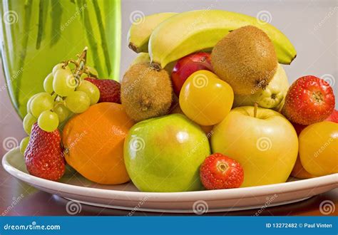 Bowl of fresh fruit stock photo. Image of eating, strawberry - 13272482