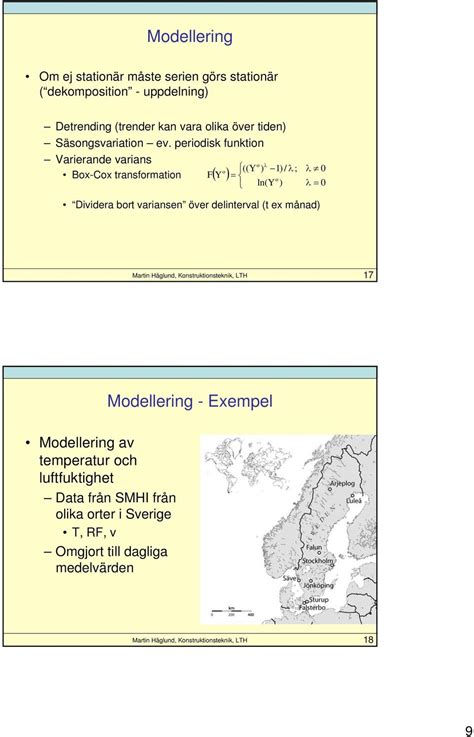 Statistisk Modellering Av Tidsserier Pdf Gratis Nedladdning