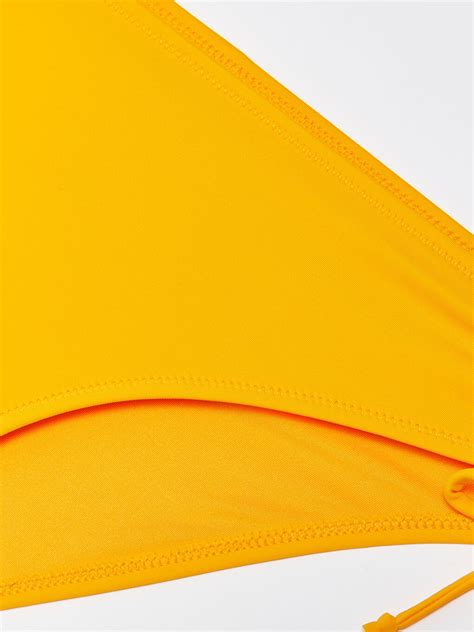 SARI Düz Bağlama Detaylı Kadın Bikini Alt S Z SFA LCW