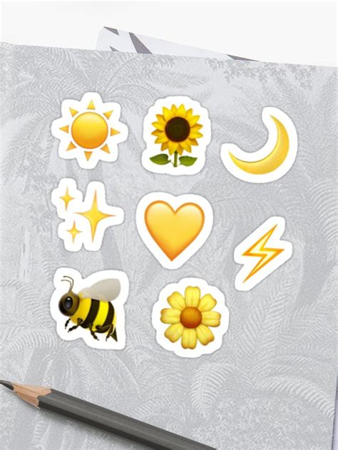 yellow emoji sticker pack Sticker by emileeannew | Emoji stickers ...